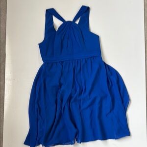 Elegant Blue Sleeveless Dress